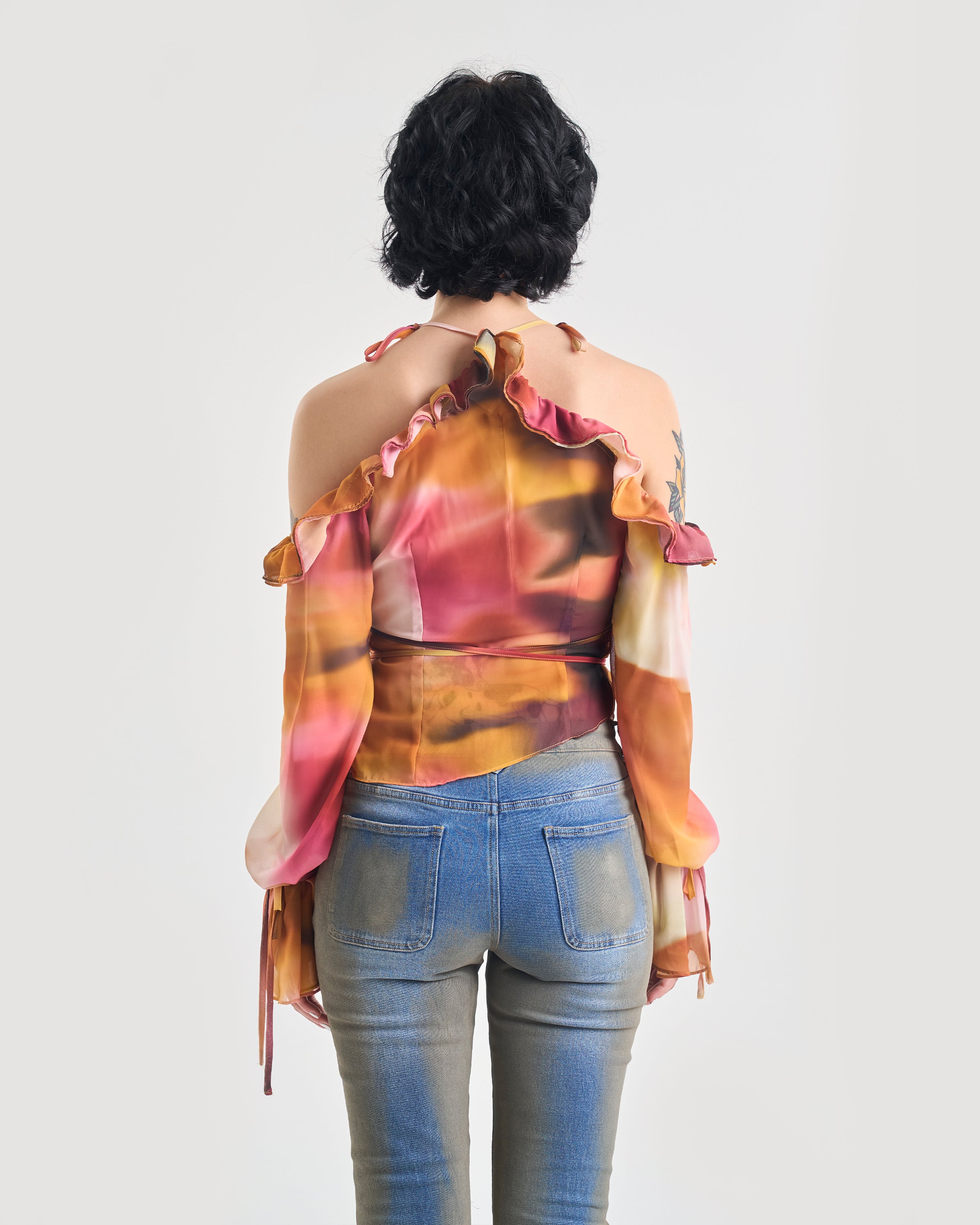 Sun Spot Wrap and Tie Shirt